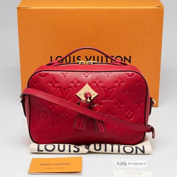 Louis Vuitton Scarlet Monogram Empreinte Leather Saintonge Crossbody Bag - Picture 12 of 12